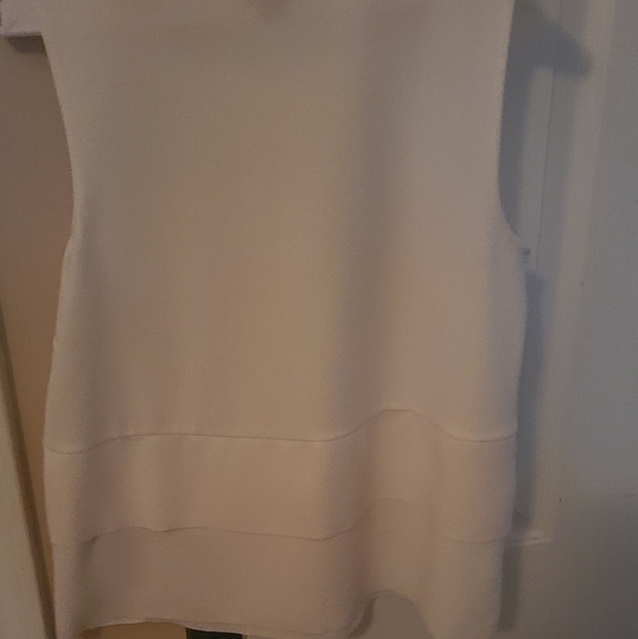 Ann Taylor light cream/off white shell - Picture 2 of 4